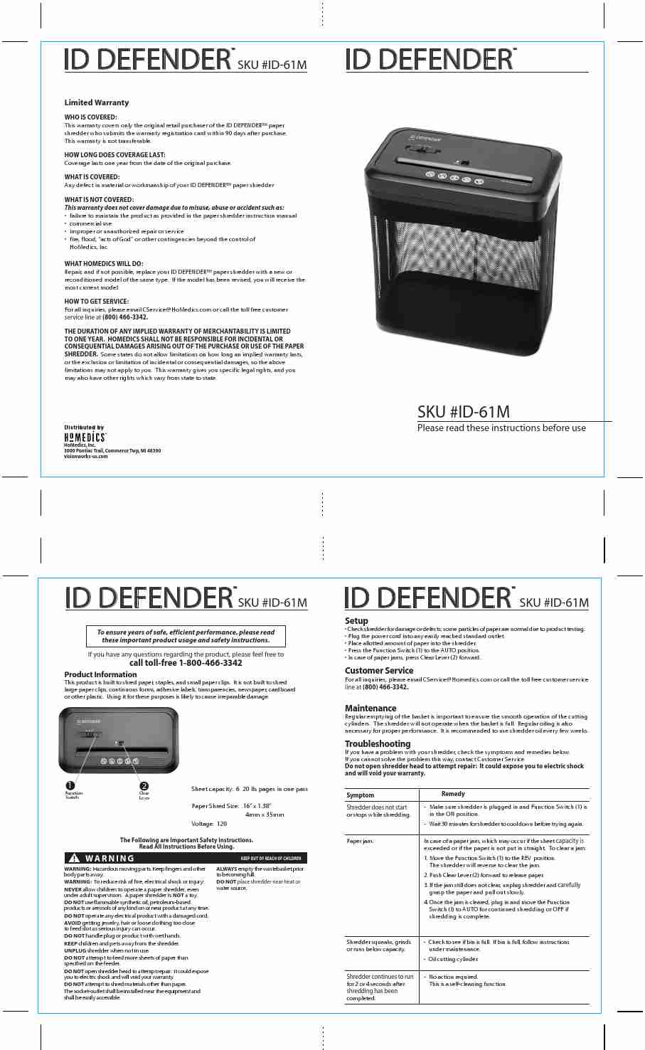 HoMedics Paper Shredder ID-61M-page_pdf